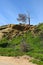 Trail leading to Rooster Rock a popular hiking and climbing destination in Irvine Regional Park in Orange County, California