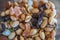 Trail mix in a container at home for hikes