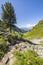 Trail from mountain Rippetegg to lake Untersee/Spiegelsee with D