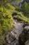 Trail near Steall Falls in the Highlands of Scotland, UK