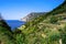 Trail overlooking vineyards and sea in the Cinque Terre