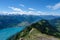 Trail on the ridge - Hiking in Switzerland