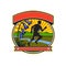 Trail Runner Bluebells Oval Icon