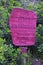 Trail Sign on Lake Blanche hiking backpacking trail in Wasatch Front Rocky Mountains, Twin Peaks Wilderness,  Wasatch National For