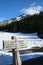 A trail sign at Moraine Lake in the Oregon cascades.