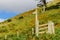 Trail Sign and Stile Berwyn Mountains Wales