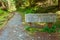 Trail Sign to Enchanted Valley and Graves Creek in Olympic National Park, Washington, USA