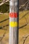 Trail Sign on a Wooden Pole