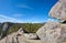 Trail and stairway to the top of Moro Rock, USA.