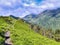 Trail to El Pienzu peak from El Fitu, The Sueve Range, Colunga, Caravia and Parres municipalities, Asturias, Spain