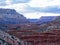 Trail to Havasupai Falls Hike Landscape, pools, blue water, geological formation rock walls