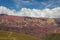 Trail to Hornocal, 14 color mountain. Colorful mountains in Jujuy, Argentina