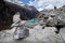 Trail to the main viewpoint of Laguna Paron in the Cordillera Blanca of Peru The Andes