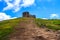 Trail to the peak of Pip Ivan mountain and ruins of astronomical observatory in Carpathians, Ukraine.