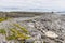 Trail to Plassey shipwreck and rocks wall in Inisheer Island