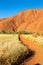 A trail to Uluru monolit, Yulara, Ayers Rock, Red Center, Australia