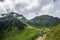 Trail to Wildseeloder house and Wildsee lake, historical and nature reserve place in Alps, Fieberbrunn