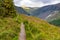 Trail in wicklow mountain