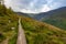 Trail in wicklow mountain