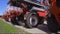 Trailed agricultural equipment. Products of the plant for the production of agricultural machinery