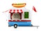 Trailer fast food hot dog