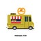 Trailer fast food vector illustration isolated