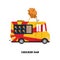 Trailer fast food vector illustration isolated