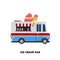 Trailer fast food vector illustration isolated