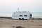 Trailer on the Gulf beach in Qatar