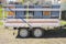 Trailer load with wooden hives ready to move