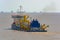 Trailer suction hopper dredger at work.