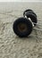 Trailer wheels on beach