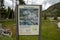 Trailhead information sign at the Black Sand Basin area of Yellowstone National Park