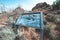 Trailhead information sign for Skyline Arch in Arches National Park