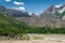 Trails from Haft-Kul Seven Lakes in the Fan mountains, Tajikistan