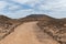 Trails on the uninhabited and exotic island of Lobos, very close to Fuerteventura