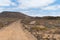 Trails on the uninhabited and exotic island of Lobos, very close to Fuerteventura