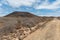 Trails on the uninhabited and exotic island of Lobos, very close to Fuerteventura