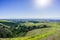 Trails on the verdant hills of east bay, San Francisco bay area, Hayward, California