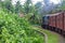 Train arrives at platform with passengers in Srilanka