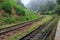 Train arriving at at Ella station - Sri lanka