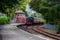 Train Arriving at Lakeside, Cumbria