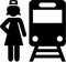 Train attendant icon