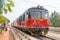 Train bound for Battambang at Pursat Railway station in Pursat, Cambodia.