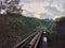 A train bridge in the middle of the garden around the area of â€‹â€‹mountain gumitir, Jember, East Java