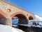 Train bridge in Silute town, Lithuania