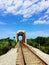 Train bridge Ventura Beach California