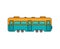 Train car isolated. transport railroad Vector illustration