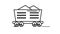 Train Cargo Car line icon on the Alpha Channel