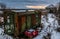 Train Carriage on the snow
